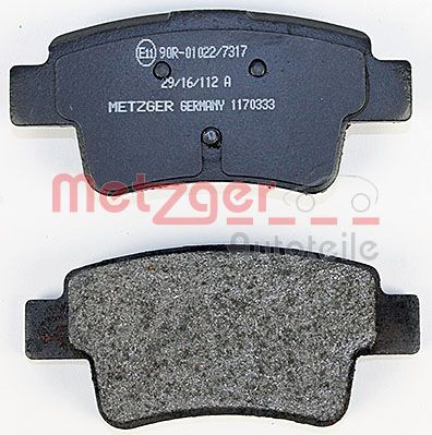 METZGER 1170333 Bremsbelagsatz, Scheibenbremse